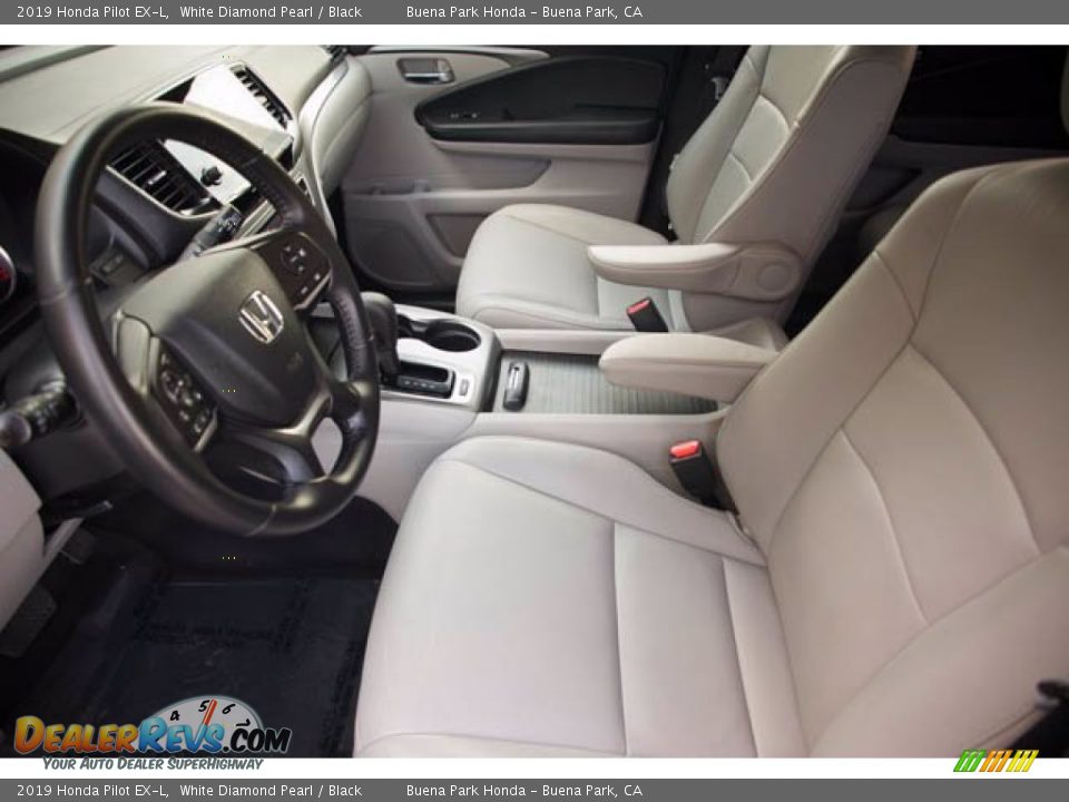 2019 Honda Pilot EX-L White Diamond Pearl / Black Photo #3