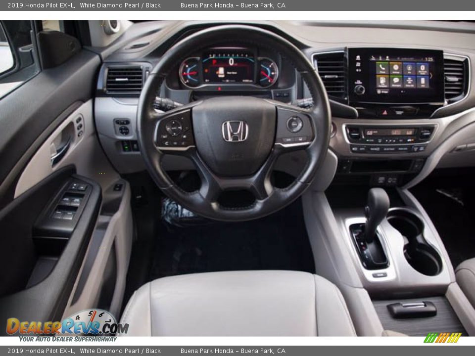 2019 Honda Pilot EX-L White Diamond Pearl / Black Photo #5