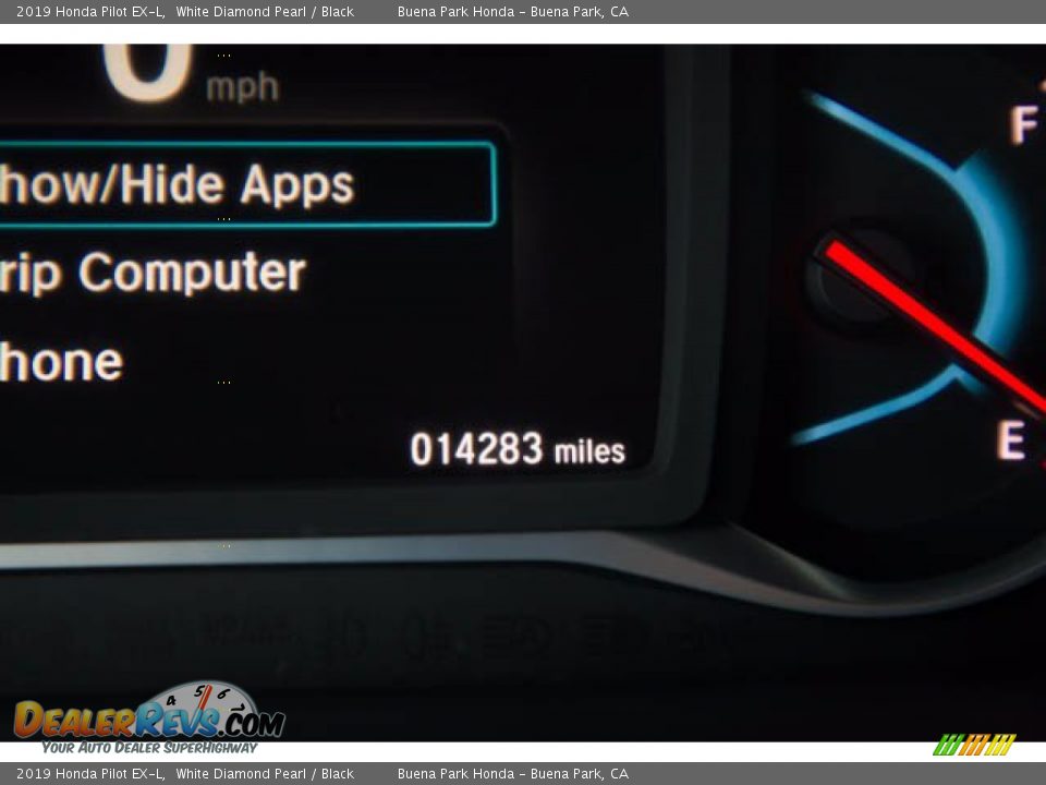 2019 Honda Pilot EX-L White Diamond Pearl / Black Photo #6