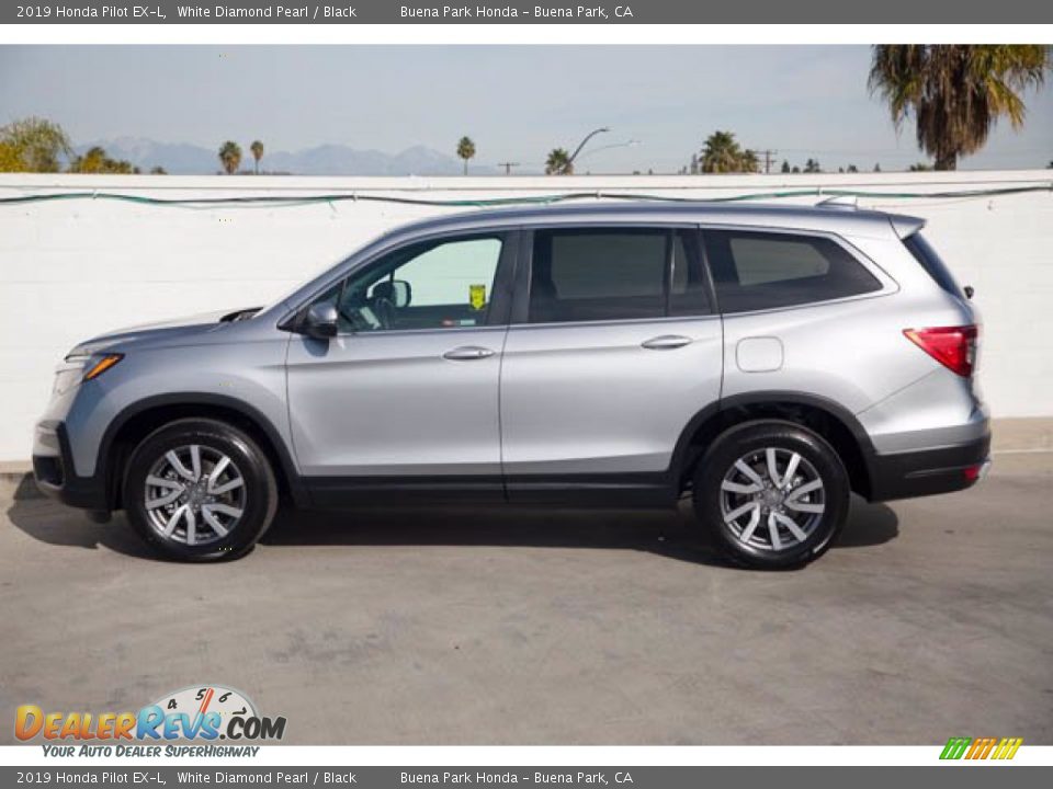 2019 Honda Pilot EX-L White Diamond Pearl / Black Photo #8