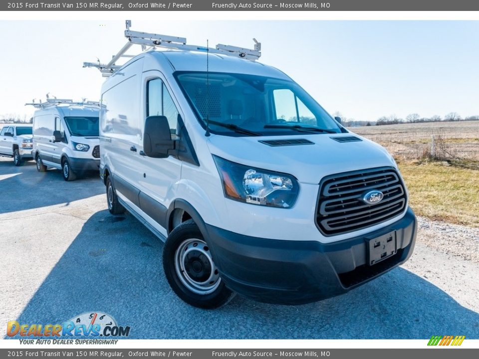 2015 Ford Transit Van 150 MR Regular Oxford White / Pewter Photo #1