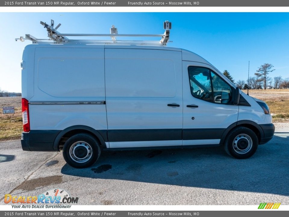 2015 Ford Transit Van 150 MR Regular Oxford White / Pewter Photo #3