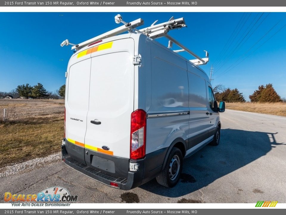 2015 Ford Transit Van 150 MR Regular Oxford White / Pewter Photo #4