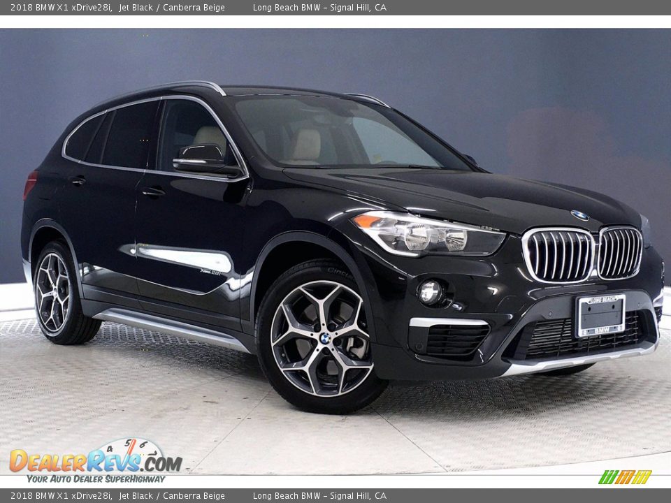 2018 BMW X1 xDrive28i Jet Black / Canberra Beige Photo #1