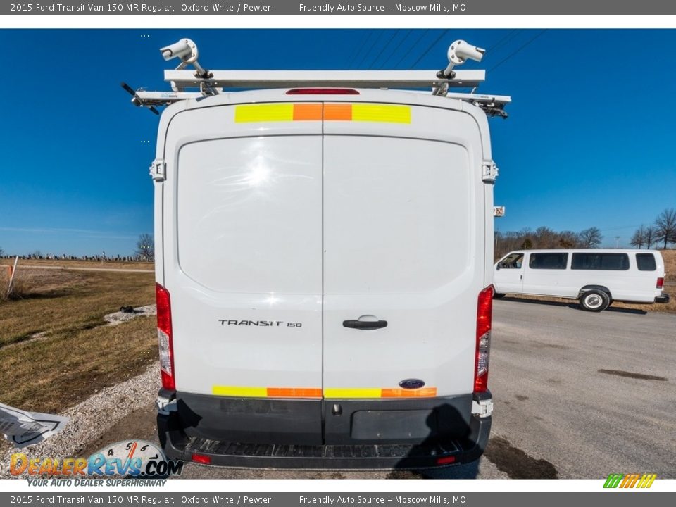 2015 Ford Transit Van 150 MR Regular Oxford White / Pewter Photo #5