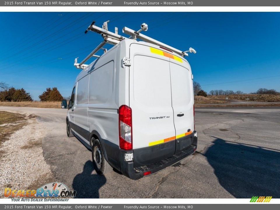 2015 Ford Transit Van 150 MR Regular Oxford White / Pewter Photo #6