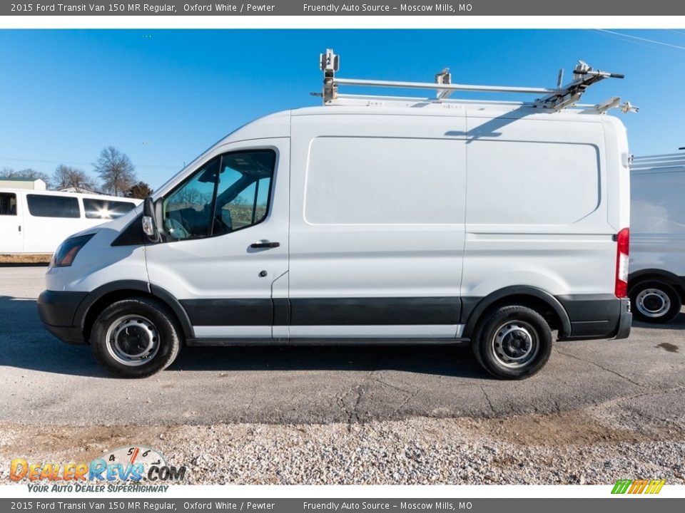 2015 Ford Transit Van 150 MR Regular Oxford White / Pewter Photo #7