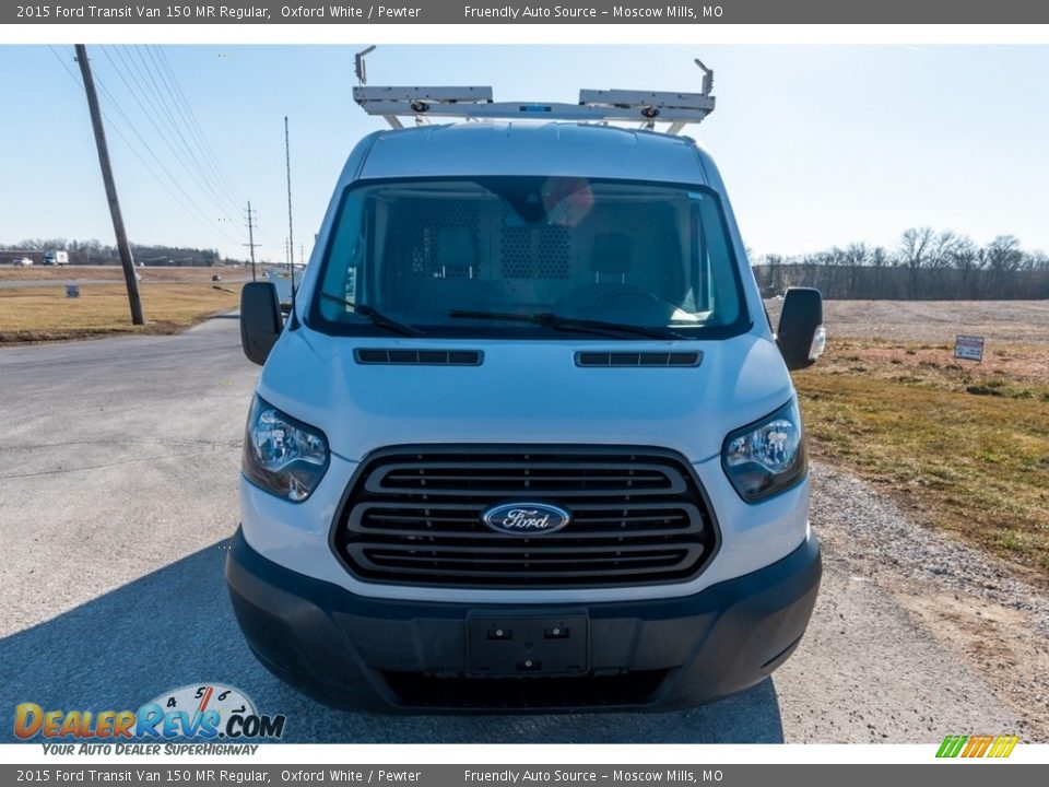 2015 Ford Transit Van 150 MR Regular Oxford White / Pewter Photo #9