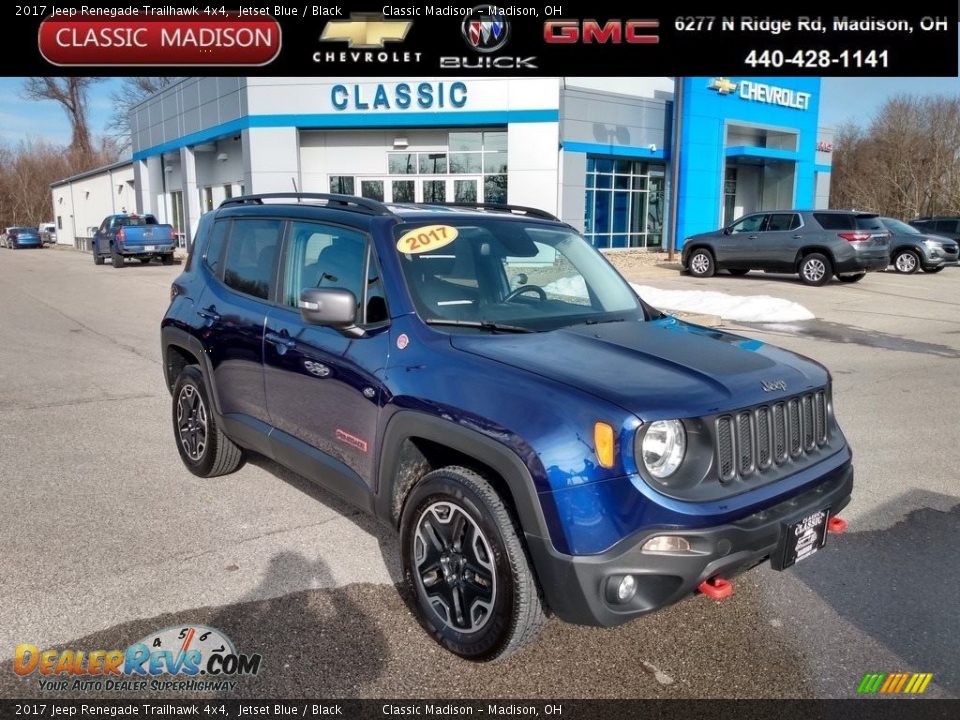 2017 Jeep Renegade Trailhawk 4x4 Jetset Blue / Black Photo #1