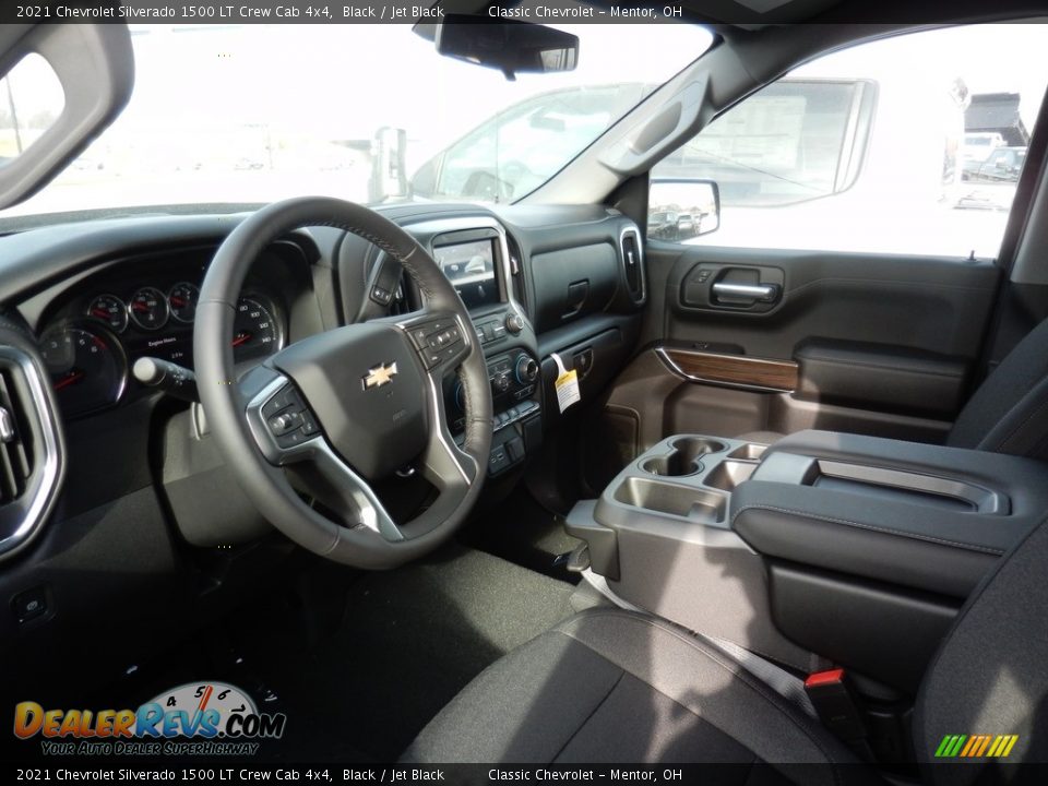 2021 Chevrolet Silverado 1500 LT Crew Cab 4x4 Black / Jet Black Photo #7