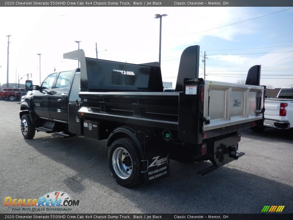 2020 Chevrolet Silverado 5500HD Crew Cab 4x4 Chassis Dump Truck Black / Jet Black Photo #4