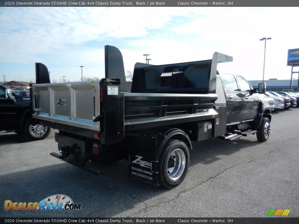 2020 Chevrolet Silverado 5500HD Crew Cab 4x4 Chassis Dump Truck Black / Jet Black Photo #5