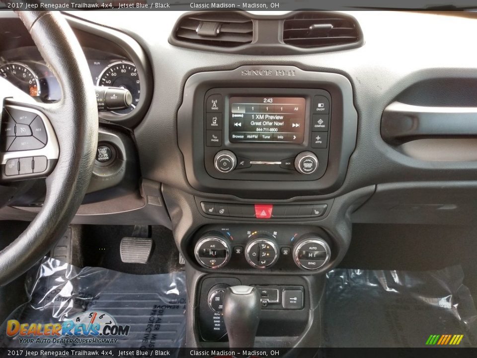 2017 Jeep Renegade Trailhawk 4x4 Jetset Blue / Black Photo #12