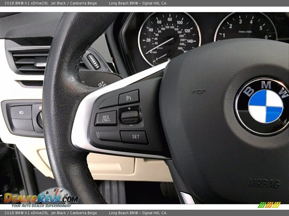 2018 BMW X1 xDrive28i Jet Black / Canberra Beige Photo #18