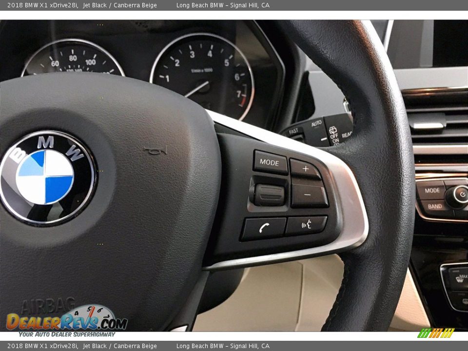 2018 BMW X1 xDrive28i Jet Black / Canberra Beige Photo #19