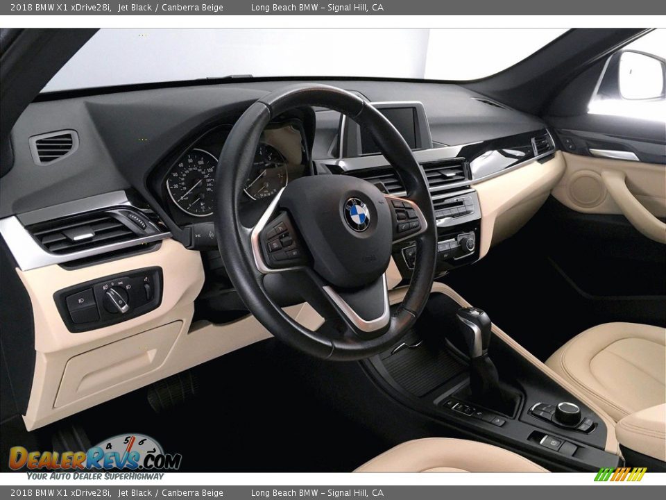 2018 BMW X1 xDrive28i Jet Black / Canberra Beige Photo #21