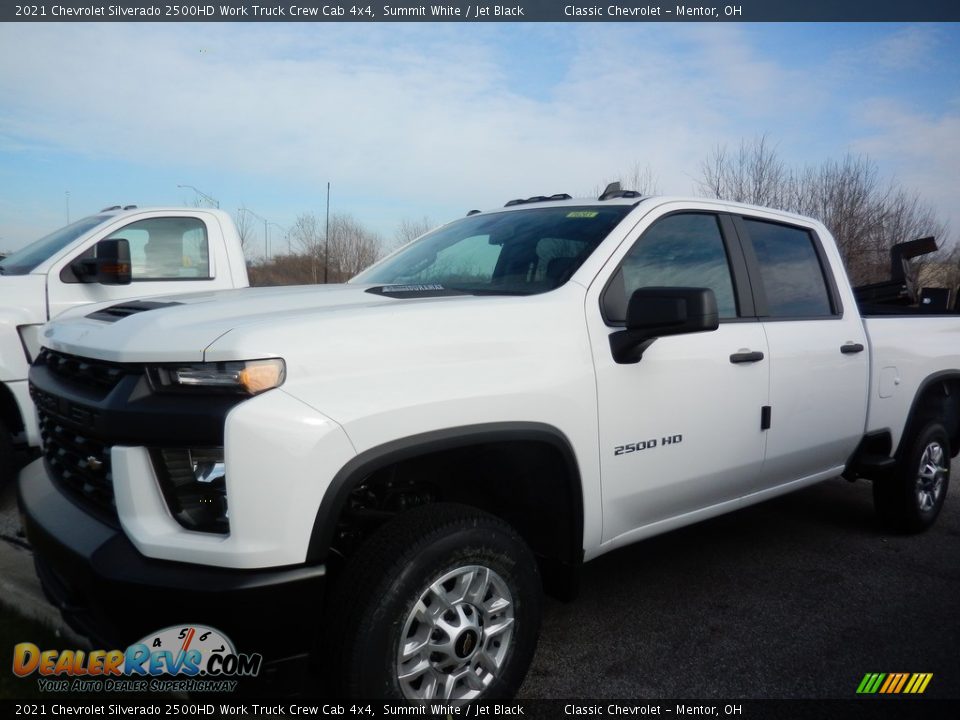 2021 Chevrolet Silverado 2500HD Work Truck Crew Cab 4x4 Summit White / Jet Black Photo #1