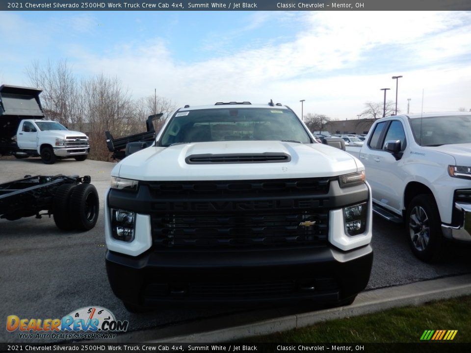 2021 Chevrolet Silverado 2500HD Work Truck Crew Cab 4x4 Summit White / Jet Black Photo #2