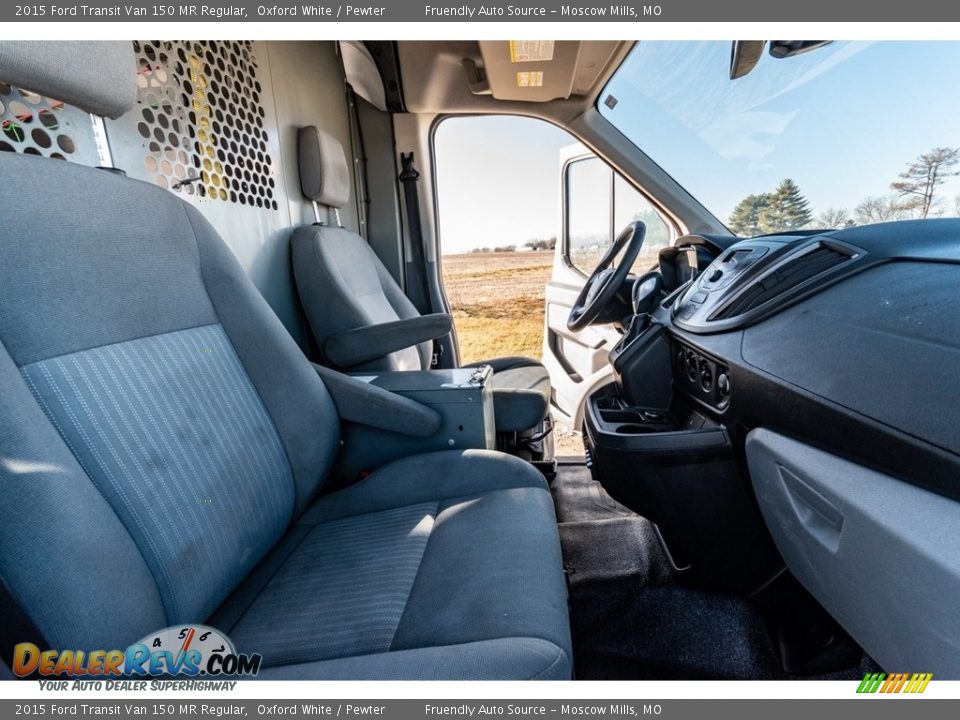 2015 Ford Transit Van 150 MR Regular Oxford White / Pewter Photo #30