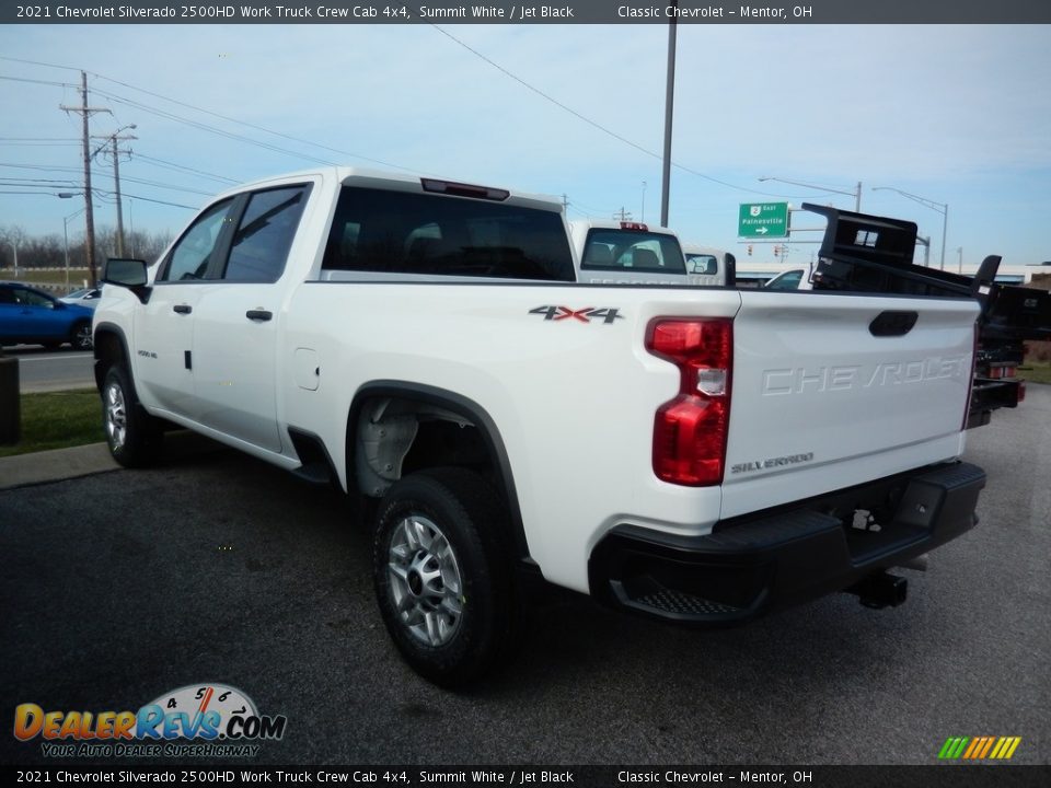 2021 Chevrolet Silverado 2500HD Work Truck Crew Cab 4x4 Summit White / Jet Black Photo #5