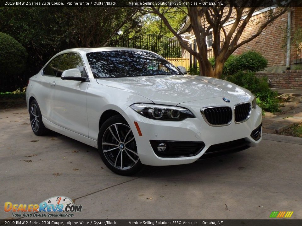 2019 BMW 2 Series 230i Coupe Alpine White / Oyster/Black Photo #1