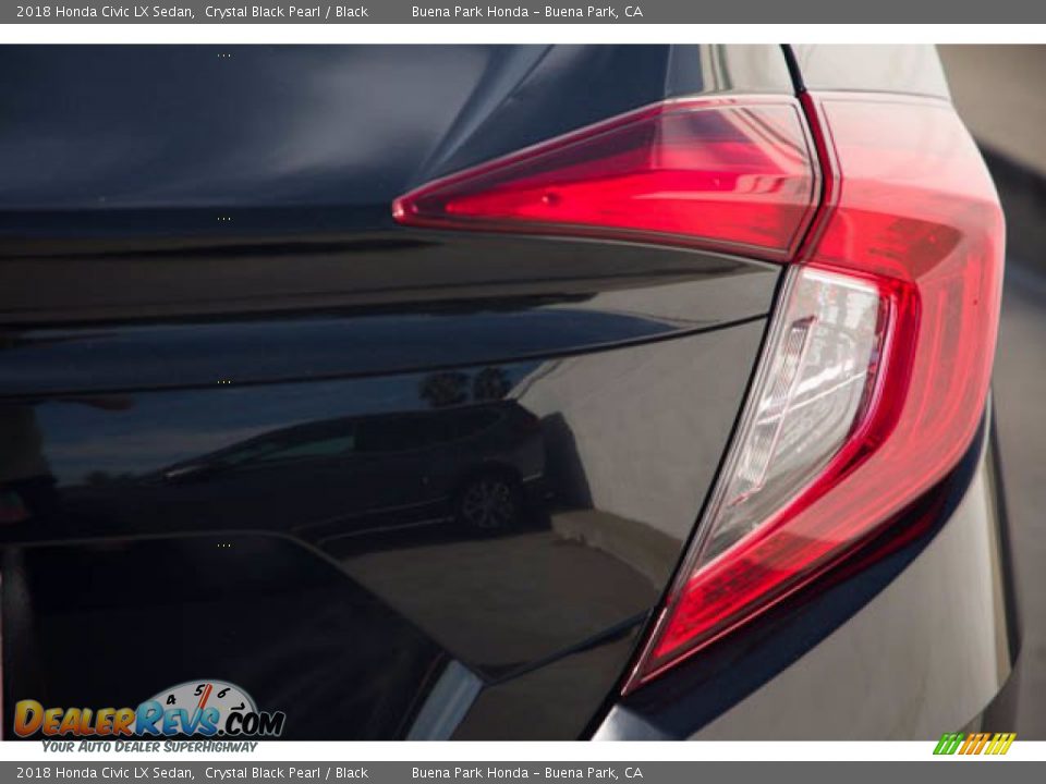 2018 Honda Civic LX Sedan Crystal Black Pearl / Black Photo #13