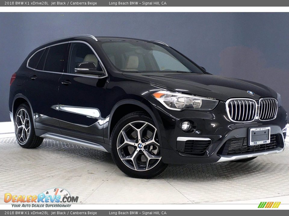 2018 BMW X1 xDrive28i Jet Black / Canberra Beige Photo #36