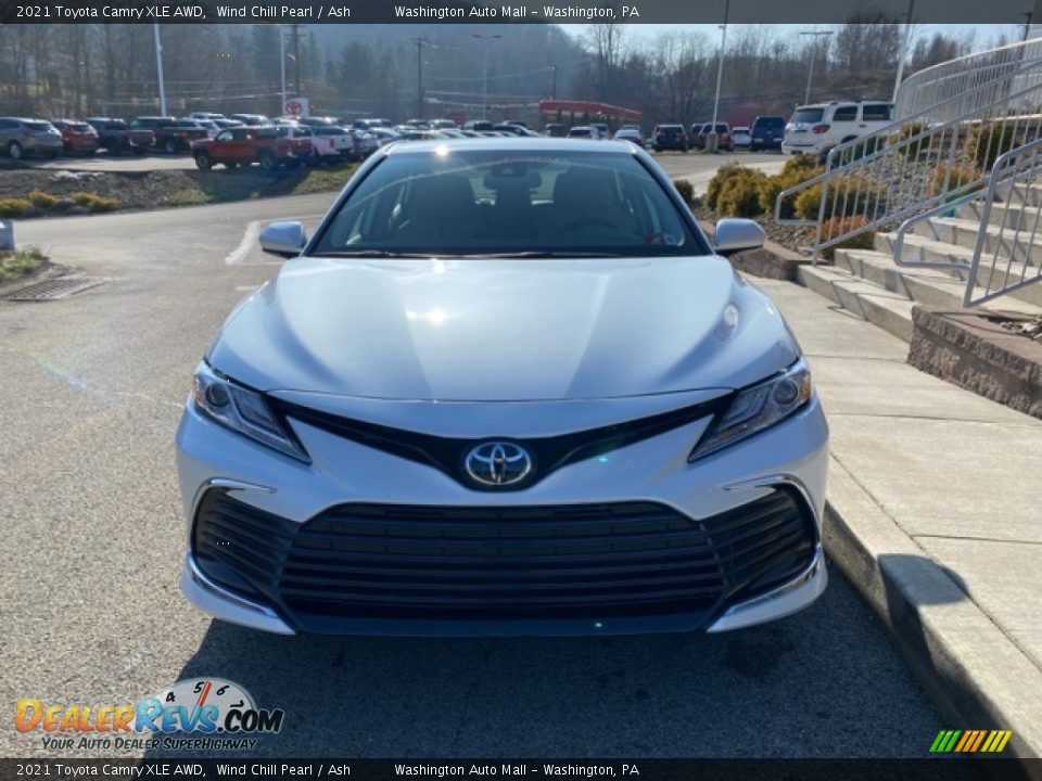 2021 Toyota Camry XLE AWD Wind Chill Pearl / Ash Photo #11