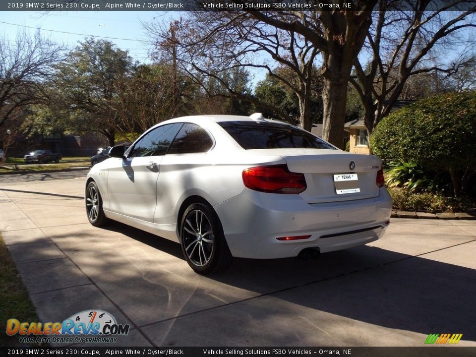 2019 BMW 2 Series 230i Coupe Alpine White / Oyster/Black Photo #9