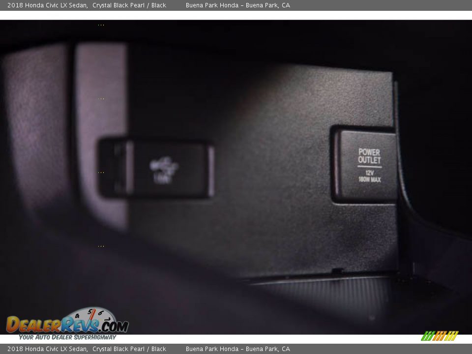 2018 Honda Civic LX Sedan Crystal Black Pearl / Black Photo #18