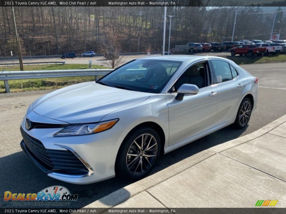 2021 Toyota Camry XLE AWD Wind Chill Pearl / Ash Photo #12