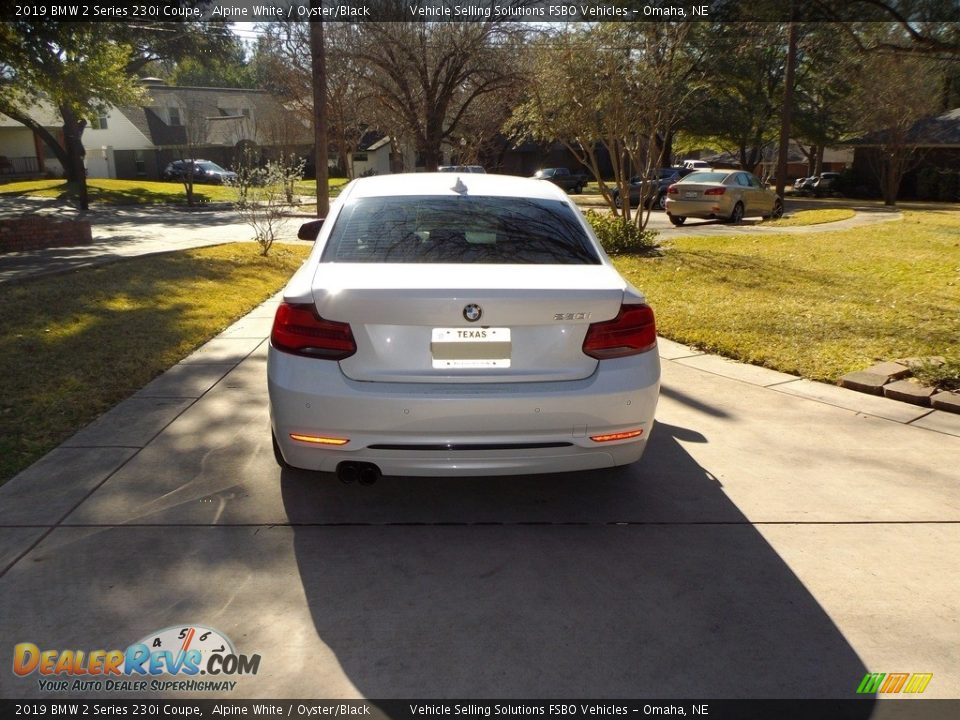 2019 BMW 2 Series 230i Coupe Alpine White / Oyster/Black Photo #10