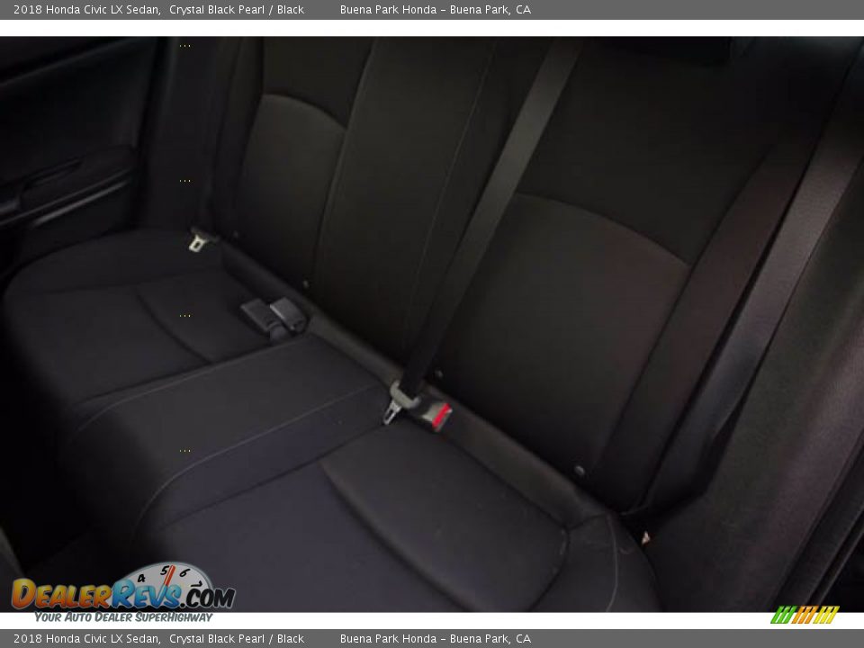 2018 Honda Civic LX Sedan Crystal Black Pearl / Black Photo #20