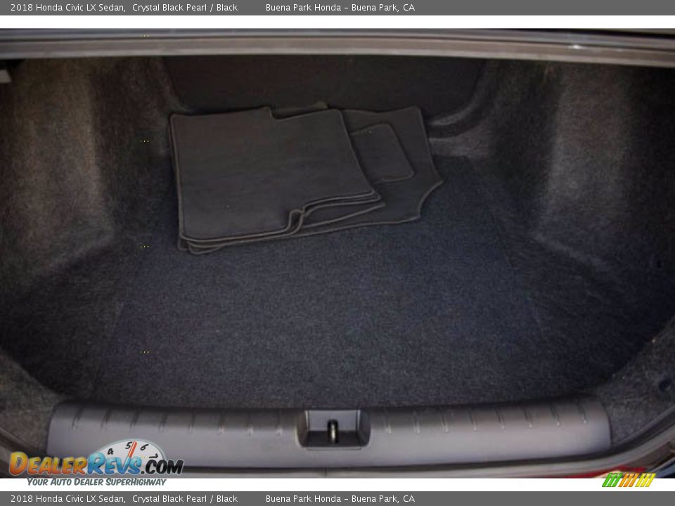 2018 Honda Civic LX Sedan Crystal Black Pearl / Black Photo #21