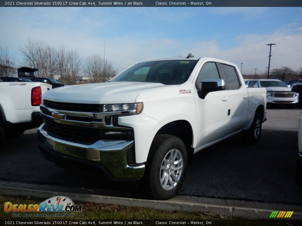 2021 Chevrolet Silverado 1500 LT Crew Cab 4x4 Summit White / Jet Black Photo #1