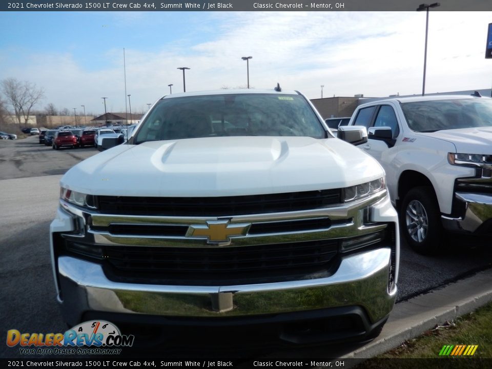 2021 Chevrolet Silverado 1500 LT Crew Cab 4x4 Summit White / Jet Black Photo #2