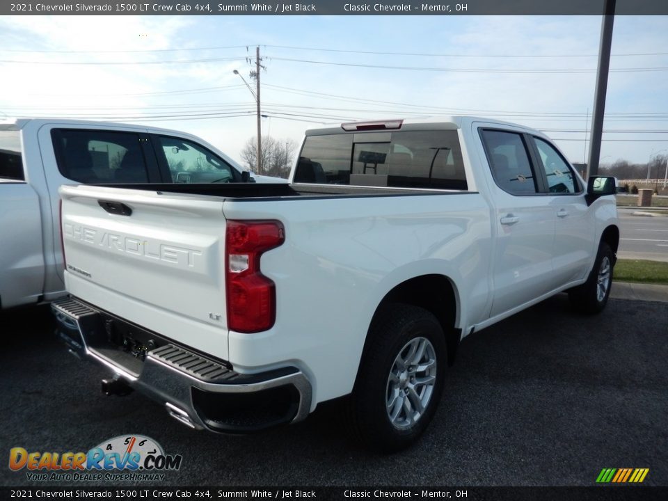 2021 Chevrolet Silverado 1500 LT Crew Cab 4x4 Summit White / Jet Black Photo #4