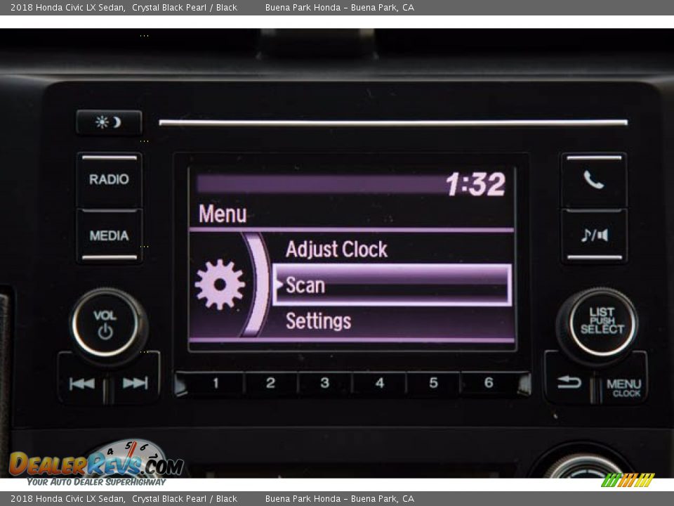 2018 Honda Civic LX Sedan Crystal Black Pearl / Black Photo #26