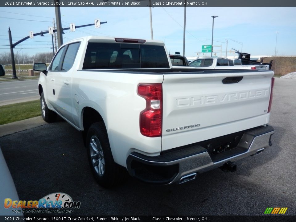 2021 Chevrolet Silverado 1500 LT Crew Cab 4x4 Summit White / Jet Black Photo #5