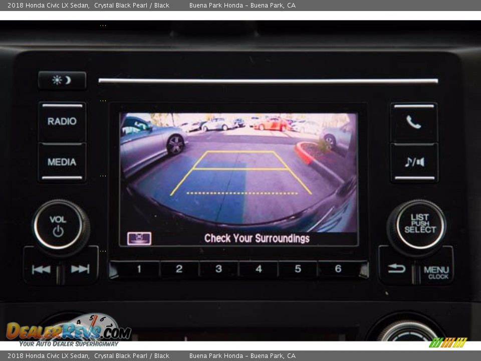 2018 Honda Civic LX Sedan Crystal Black Pearl / Black Photo #27