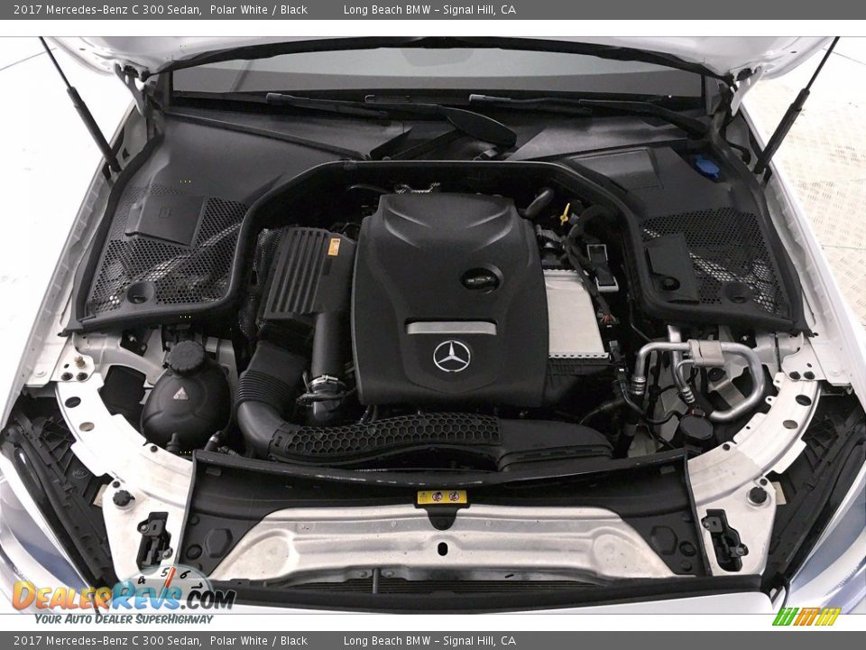 2017 Mercedes-Benz C 300 Sedan Polar White / Black Photo #9