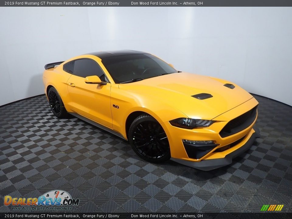 2019 Ford Mustang GT Premium Fastback Orange Fury / Ebony Photo #4