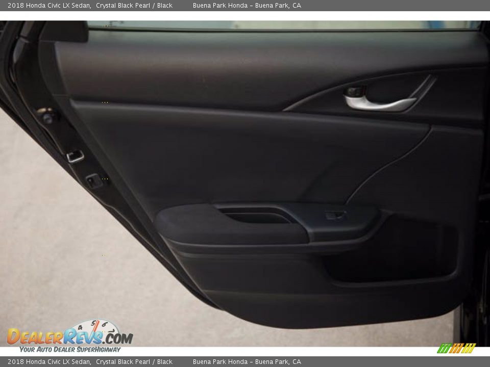2018 Honda Civic LX Sedan Crystal Black Pearl / Black Photo #31