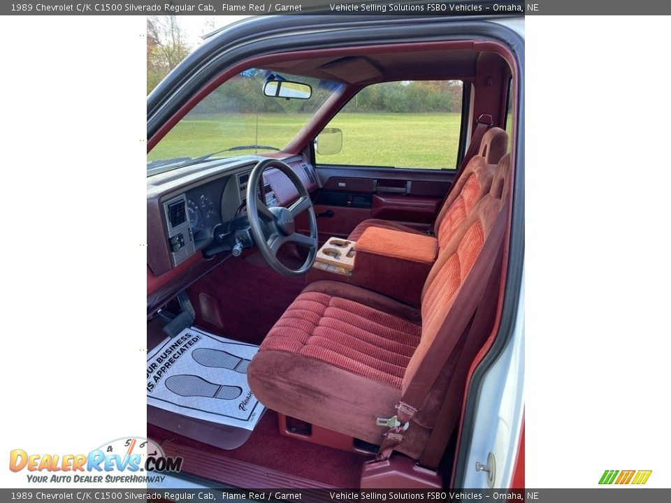 Garnet Interior - 1989 Chevrolet C/K C1500 Silverado Regular Cab Photo #4