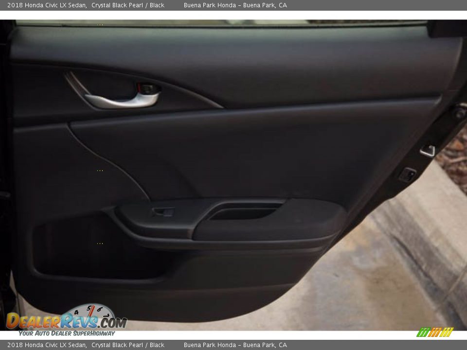 2018 Honda Civic LX Sedan Crystal Black Pearl / Black Photo #32