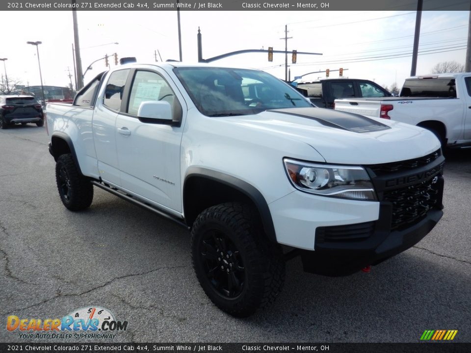 2021 Chevrolet Colorado Z71 Extended Cab 4x4 Summit White / Jet Black Photo #3