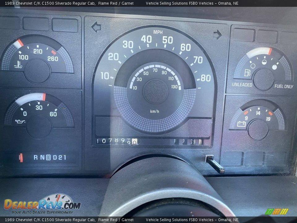 1989 Chevrolet C/K C1500 Silverado Regular Cab Gauges Photo #5