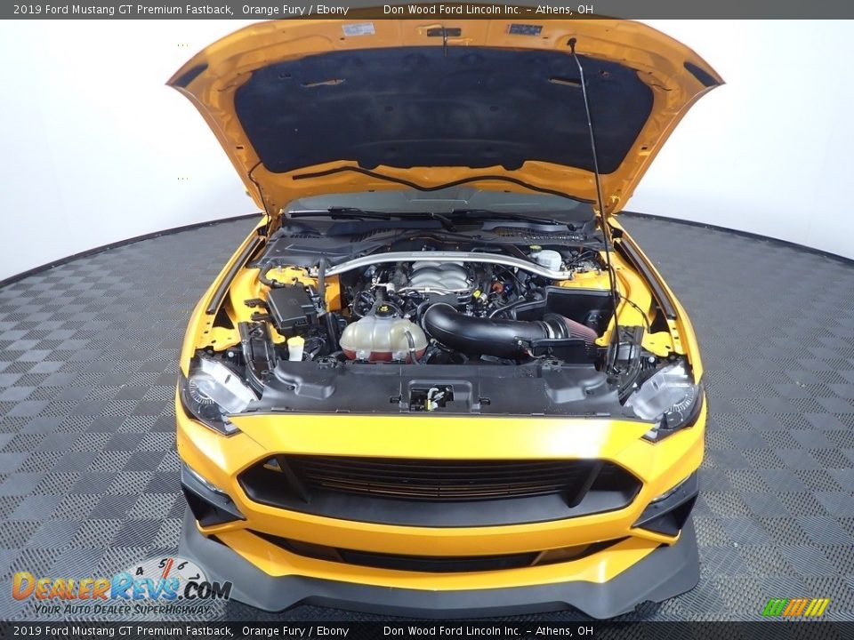 2019 Ford Mustang GT Premium Fastback Orange Fury / Ebony Photo #7