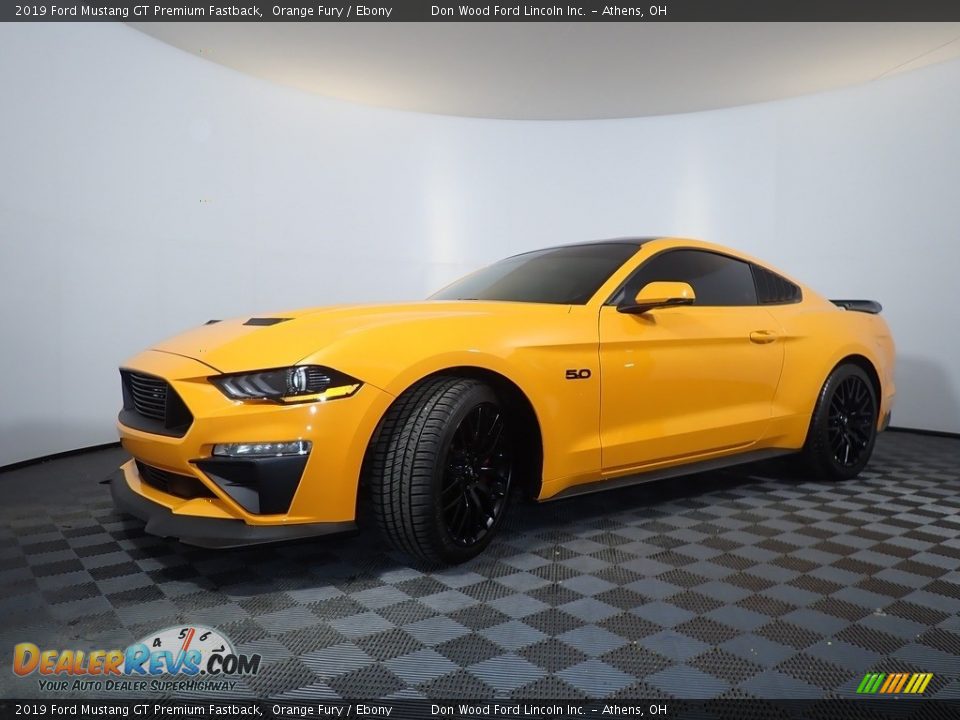 2019 Ford Mustang GT Premium Fastback Orange Fury / Ebony Photo #9
