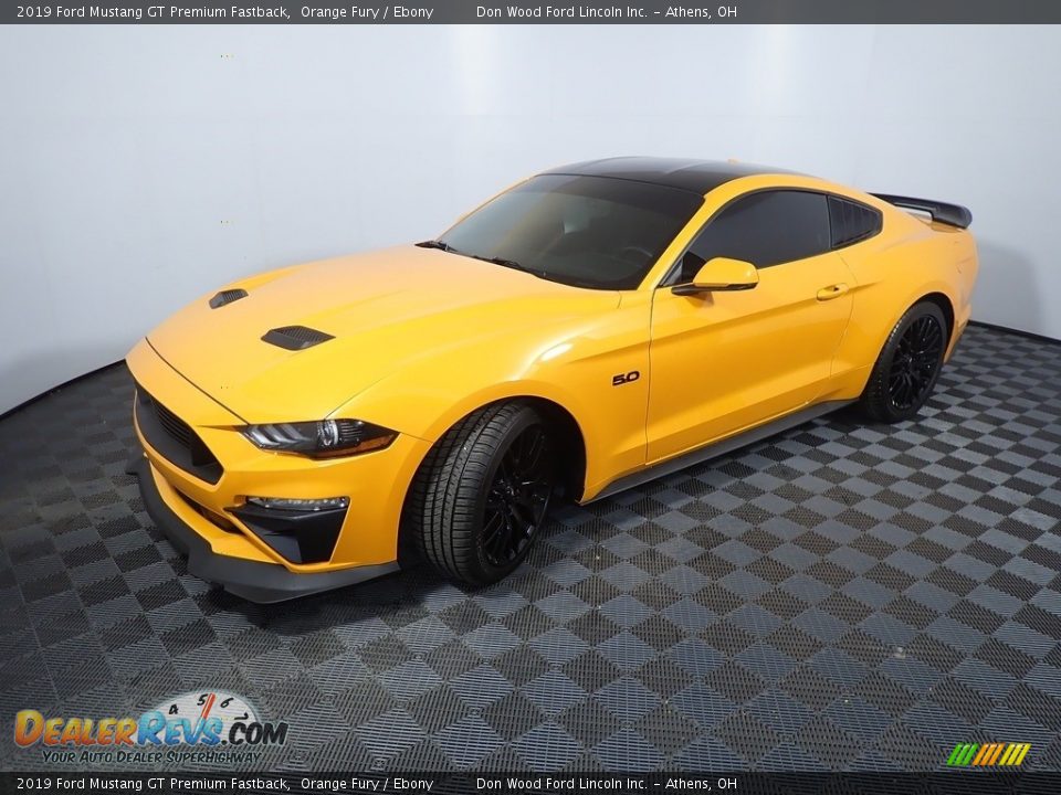 Orange Fury 2019 Ford Mustang GT Premium Fastback Photo #10